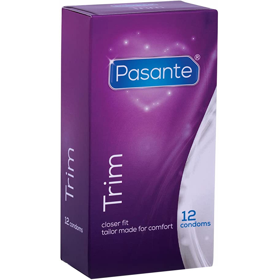 Pasante Trim Small Condoms 12 Condoms - Small