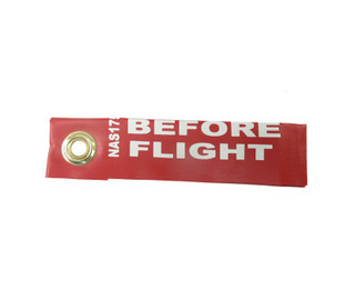 National Aerospace Standard NAS1756-6 Red-White 6" Remove Before Flight Streamer