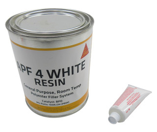 SikaBiresin® AP004 (Axson APF-4) White Premium Grade Low Shrinkage Polyester Filler - Quart Kit