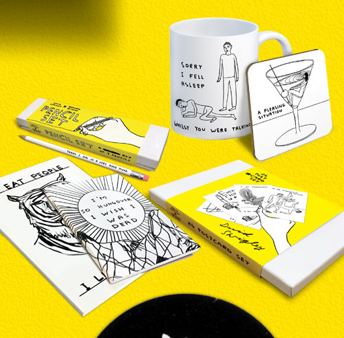 click here to shop David Shrigley gifts