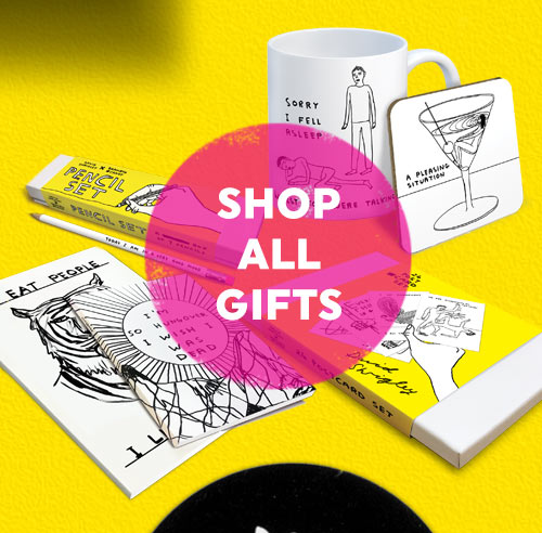 click here to shop David Shrigley gifts