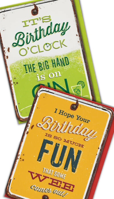 grin n tonic funny cards