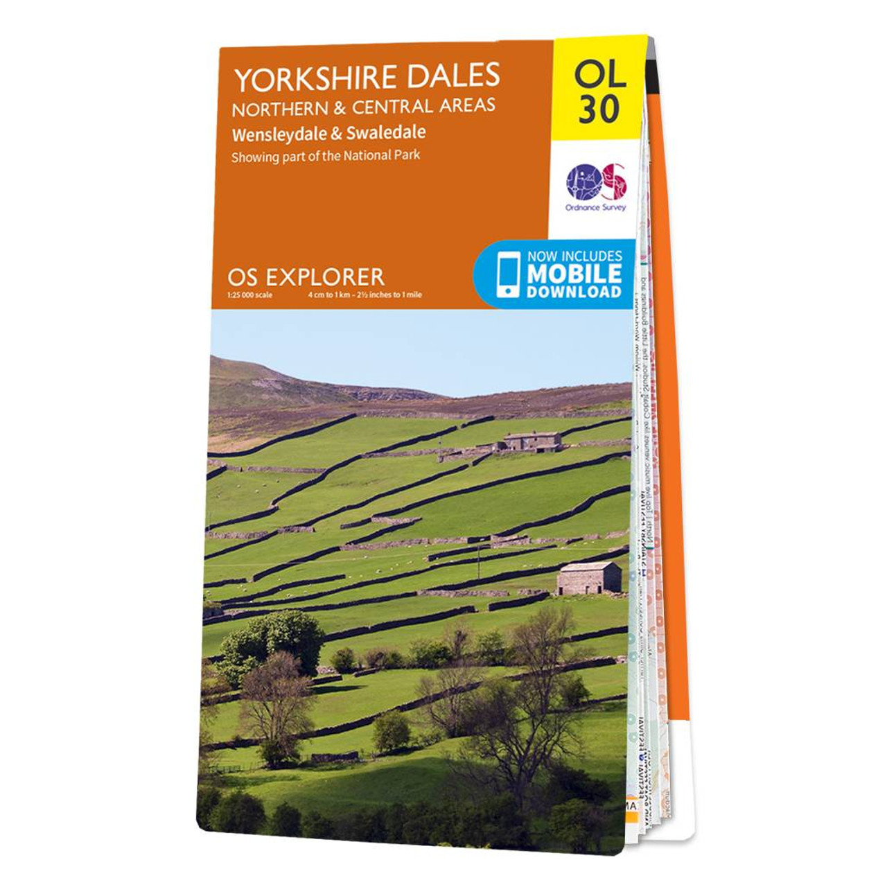 map of yorkshire dales - northern & central area