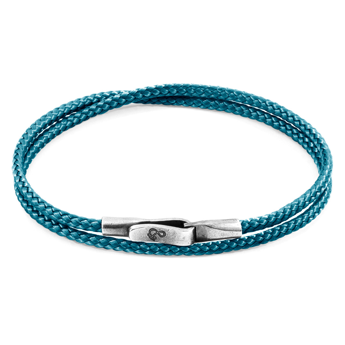 Ocean Blue Liverpool Silver and Rope Bracelet