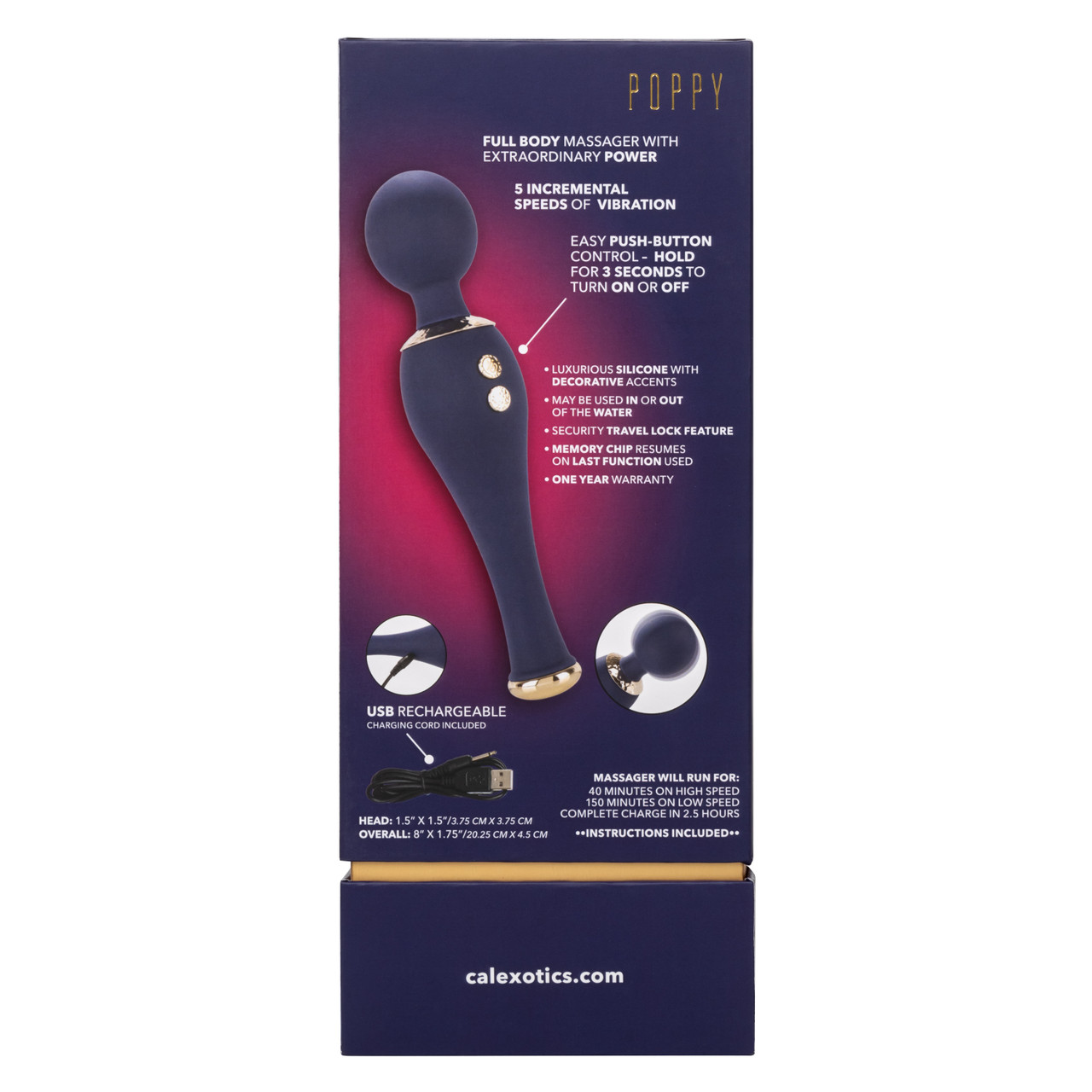 Вибромассажер Aura Wand California Exotic Novelties SE-0735-35-3 - California Exotic Novelties - Классические вибраторы - Купить