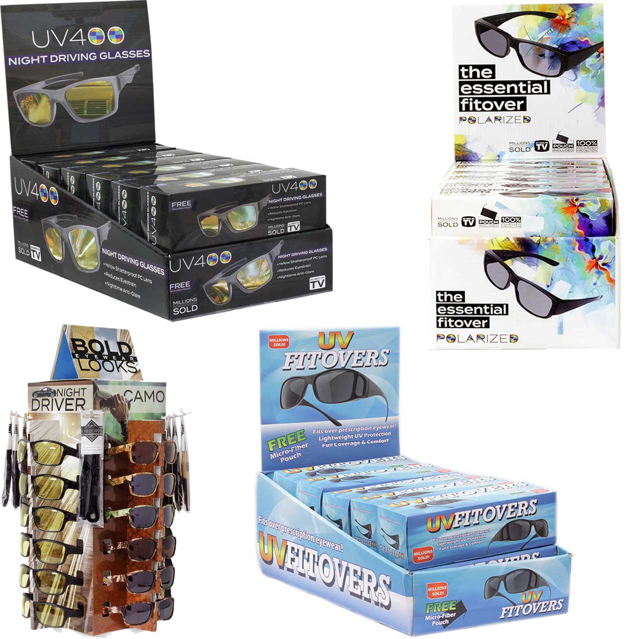 Specialty Wholesale Eyewear SUNGLASSES & Reading Glasses Counter Displays