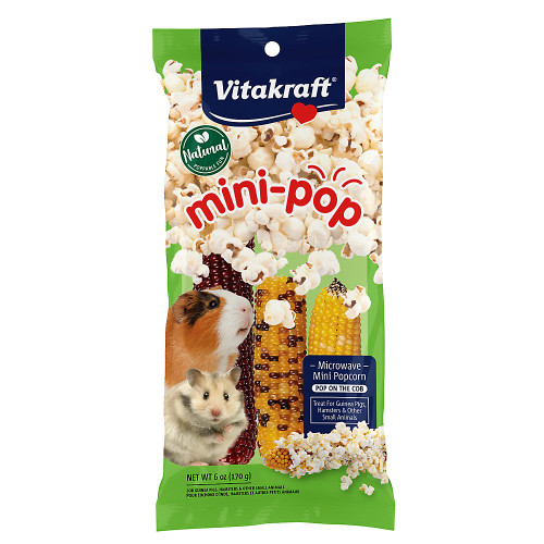 Vitakraft Mini-Pop Small Animal Microwavable Popcorn Treat 6 oz