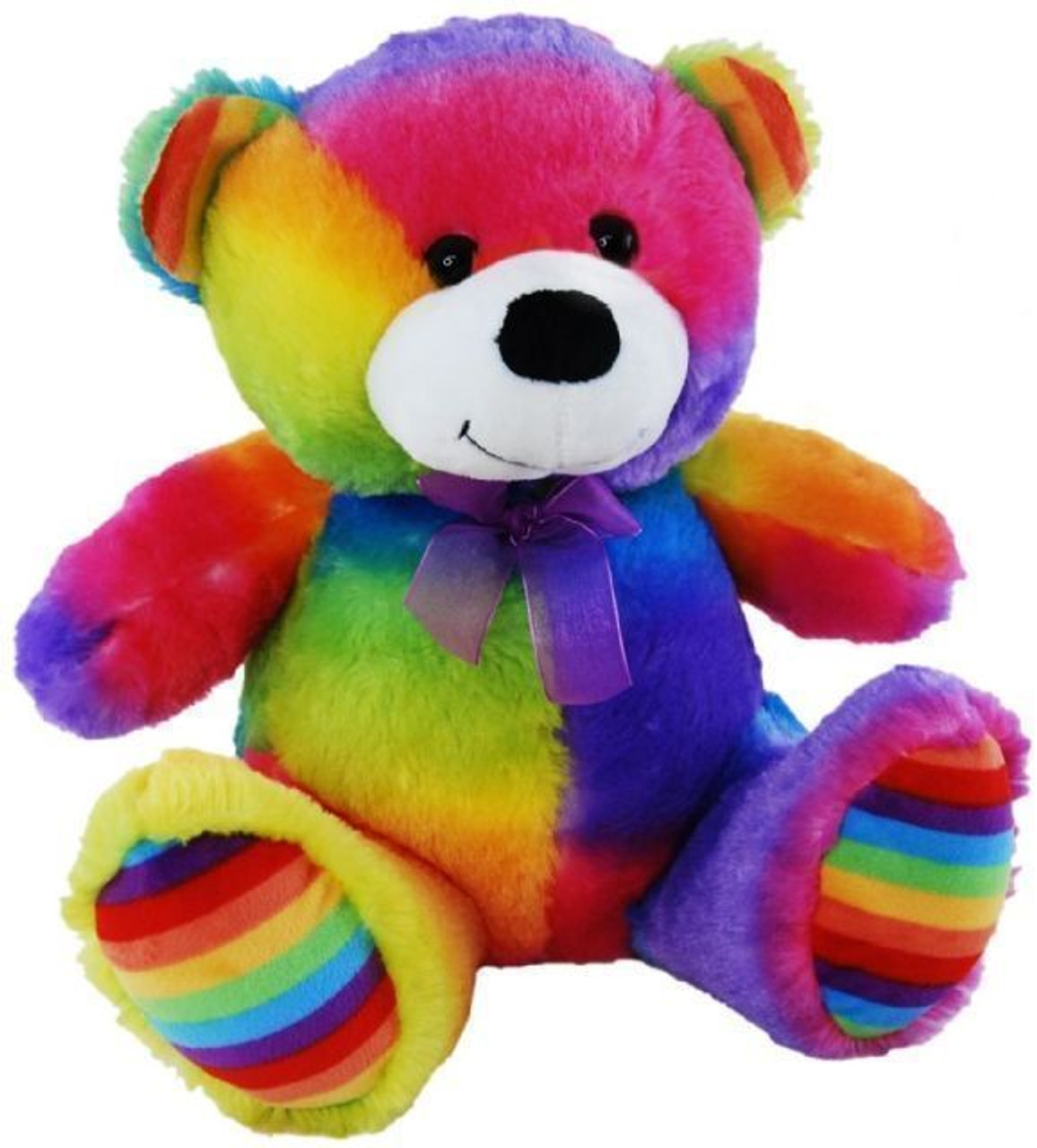 multicolor teddy bear