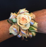 Blush pink spray rose corsage - call for availability
