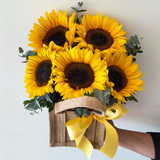Sunflowers in Hessian Bag - FREE GOLD COAST* DELIVERY