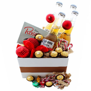 Ashley Christmas Hamper - Coronas, Chocolates and Candy Canes Ashley Christmas Hamper - Coronas, Chocolates and Candy Canes