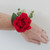 Artificial Red Rose Corsage Pearl Band