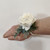 Artificial Single White Rose Corsage Pearl Band Artificial Single White Rose Corsage Pearl Band
