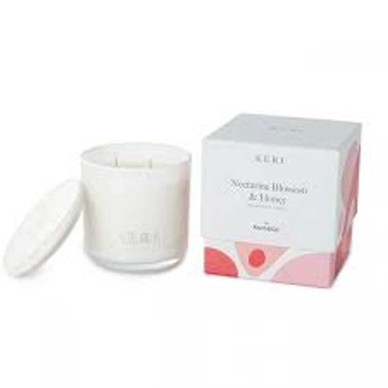 Nectarine Blossom & Honey Luxury Soy Candle Indulgence 400g