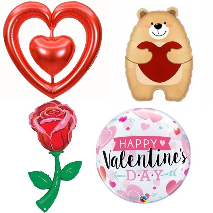 Super Size Love & Valentine's Helium Balloon