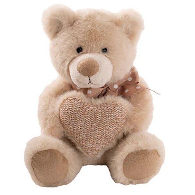 Danny Teddy With Heart 24cm