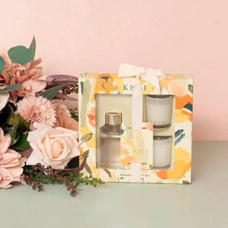 Candle & Diffuser Gift Set Rose & Water Lily