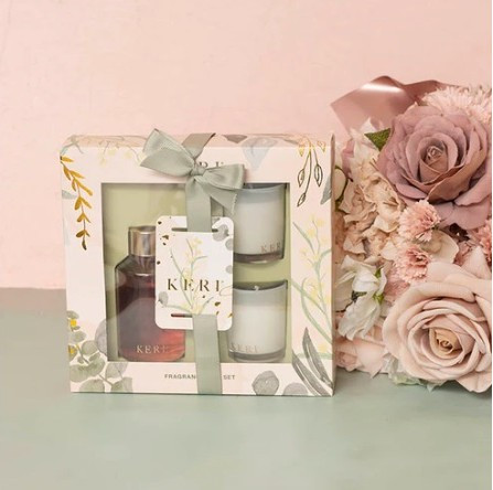 Candle & Diffuser Gift Set Vanilla & Peach Blossom