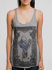 The Boxer - Multicolor on Heather Grey Triblend Womens Racerback Tank