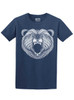 Bear - White on Mens T Shirt