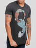 Fish Eat Fish - Multicolor on Heather Black Triblend Mens T Shirt