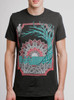 Octo & Eagle - Multicolor on Heather Black Triblend Mens T Shirt