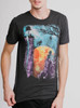The End - Multicolor on Heather Black Triblend Mens T Shirt