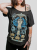 Presence - Multicolor on Heather Black Triblend Womens Dolman T Shirt