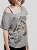 Goat - Multicolor on Heather Grey Triblend Womens Dolman T Shirt