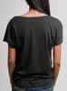 The End - Multicolor on Black Triblend Womens Dolman T Shirt