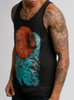 Blood Moon - Multicolor on Heather Black Triblend Mens Tank Top