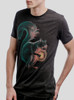 Squirrel - Multicolor on Heather Black Triblend Mens T Shirt