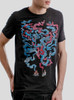 Bonfire - Multicolor on Heather Black Triblend Mens T Shirt