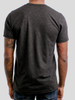 Unknown Journey - Multicolor on Heather Black Triblend Mens T Shirt