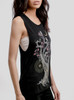 Night Owls - Multicolor on Black Women's Muscle Tank Top