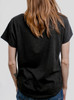 T Rex - Multicolor on Heather Black Triblend Womens Dolman T Shirt