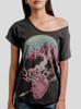 Empathy - Multicolor on Heather Black Triblend Womens Dolman T Shirt