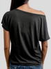 Cranium - Multicolor on Heather Black Triblend Womens Dolman T Shirt