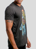 Astro Bloom - Multicolor on Heather Black Triblend Mens T Shirt