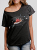 Creator - Multicolor on Heather Black Triblend Womens Dolman T Shirt