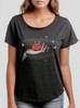 Creator - Multicolor on Heather Black Triblend Womens Dolman T Shirt