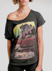 Dig In - Multicolor on Heather Black Triblend Womens Dolman T Shirt