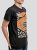 Fox in the Henhouse - Multicolor on Heather Black Triblend Mens T Shirt