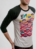 Wyrm - Multicolor on Heather White and Black Triblend Raglan