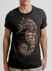 Seahorse - Multicolor on Heather Black Triblend Mens T Shirt