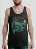 Spirit Animal - Multicolor on Heather Black Triblend Mens Tank Top