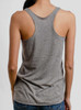Ribs - Multicolor on Heather Grey Triblend Womens Racerback Tank Top