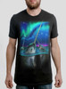 Narwhals - Multicolor on Heather Black Triblend Mens T Shirt