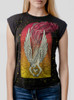 Angel - Multicolor on Black Women's Rolled Cuff T-Shirt Angel - Multicolor on Black Women's Rolled Cuff T-Shirt