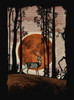 Buck Moon - Multicolor on Heather Black Triblend Youth T-Shirt